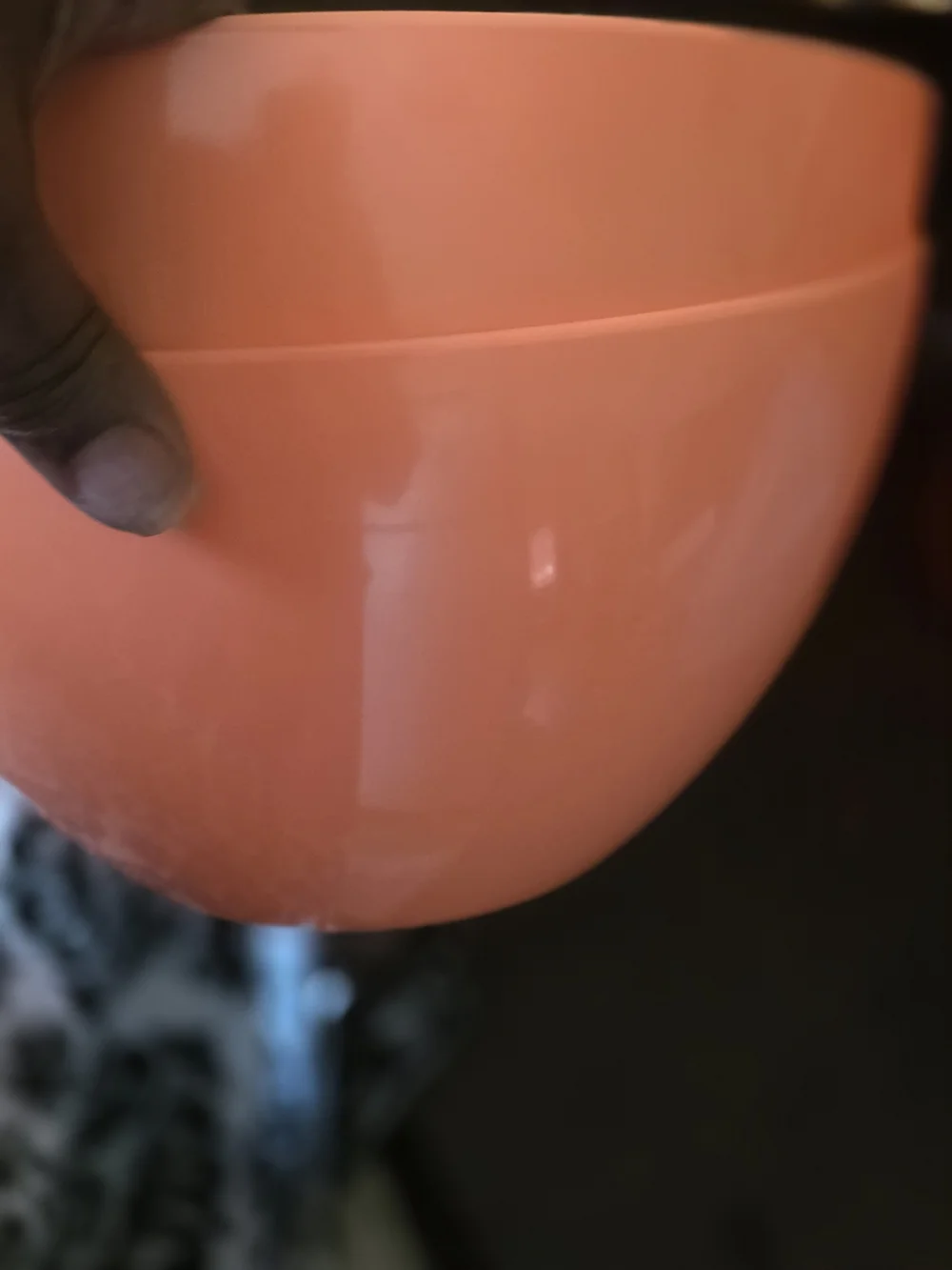 Orange and White Decorative Bowl - Home Accent